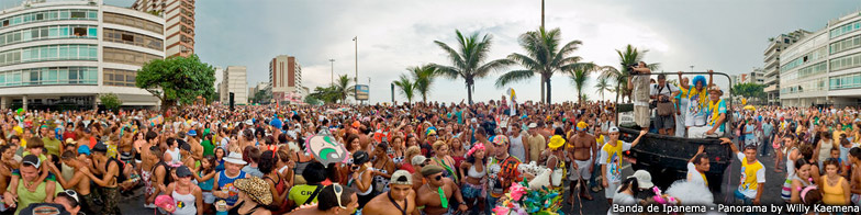 Panoramic photo of banda de Ipanema